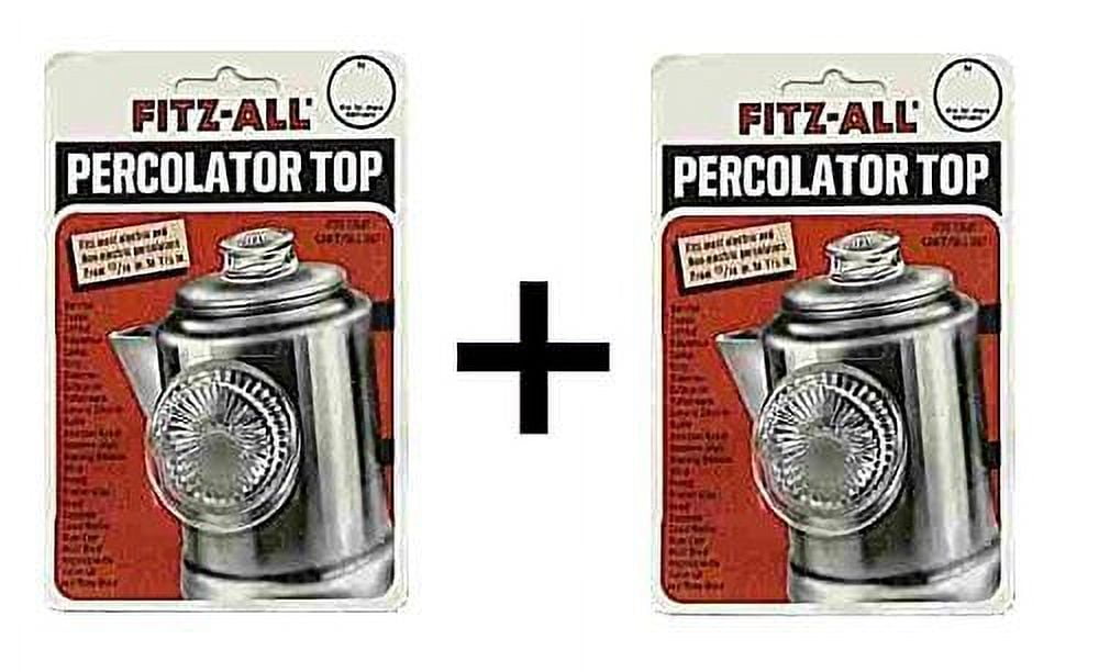 Tops 55700 Fitz-All Replacement Percolator Top Glass 13/16-Inch to  1-1/2-Inch (2-Pack) 