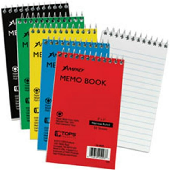 Tops Ampad Memo Book, White