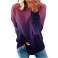 thumbnail image 1 of Tops Blouses Long Sleeve Womens Business Casual Tops Round Neck Fashion Casual Long Sleeve Sweatshirt Tops Blouse, 1 of 5