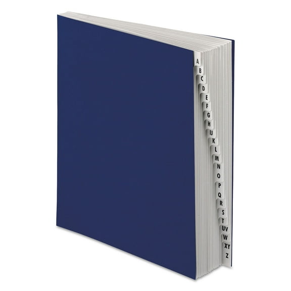 Tops Business Forms Expanding Desk File, 20 Dividers, Alpha, Letter-Size, Dark Blue Cover