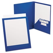 Tops Business Forms Viewfolio Plus Polypropylene Portfolio, 50-sheet Capacity, Blue/clear
