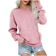 thumbnail image 1 of Tops De OtoñO Para Mujer De Moda Plus Size Crewneck Sweatshirt for Women Fall Fashion Long Sleeve Pullover Shirts Basic Loose Fit Jumper Tops Blouse Mujeres Tops Mangas 3/4, 1 of 5