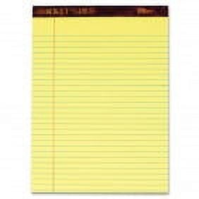 Tops Docket Gold Legal Pad - 50 Sheet - 20.00 lb - Legal/Wide Ruled - Letter - 8.50" x 11"