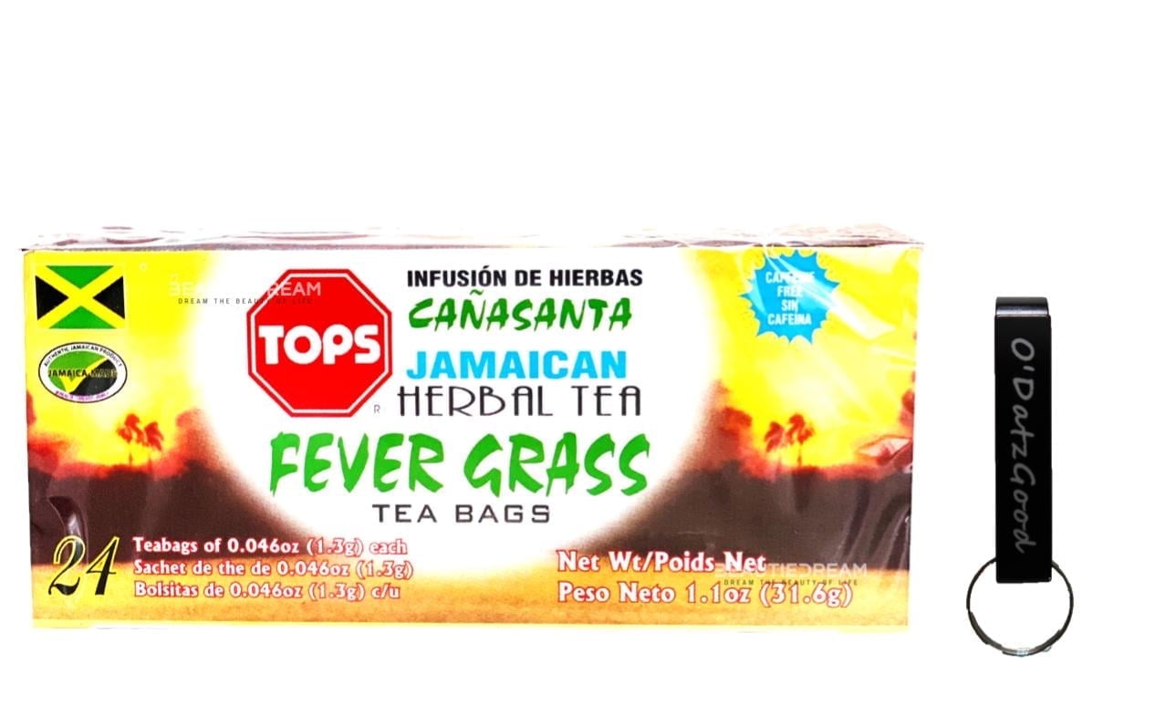 Tops Fever Lemon Grass 24 Tea Bags (31.6g) Pack of 1 Packaged w/ ODatzGood