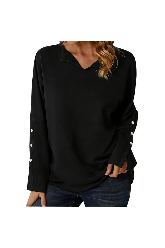 Tops For Women Trendy Sevevn Womens Summer Tops Cap Sleeve V Neck Tshirts Spring Blouses Beach Vacation Clothes Black XXL