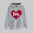 thumbnail image 1 of Tops For Women Trendy Summer Ndbuld Women's Print Winter Hoodie Pullover Tops Long Sleeved Comfortable Sweatshirt Rollbacks, 1 of 5