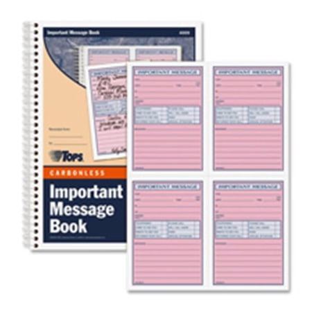 Tops Important Message Book- CY Paper - 11 in. x 8.25 in.