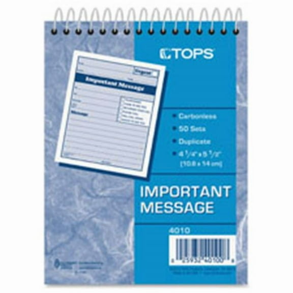 Tops Important Message Pad - PK-CY Paper