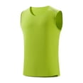 thumbnail image 1 of Tops On Sale JXMVOJ Men's Loose Fit Knit Sleeveless Top, Breathable Mesh Undershirt, Solid Color Round Neck Vest, Versatile Sports Base Layer Shirt, 1 of 8