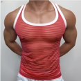 thumbnail image 1 of Tops On Sale JXMVOJ Men's Summer Casual Fashion Top, Stripe Sleeveless Tank, Round Neck Vest, Lightweight and Comfortable, Stylish Everyday Wear, 1 of 5
