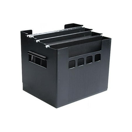 Tops Pendaflex 43013 Super DecoFlex Letter Size Desktop Hanging File Plastic 13 x 10 x 11 Black