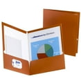 thumbnail image 1 of Tops Pendaflex 5049580 Two-Pocket Laminated Paper Folder, 150-Sheet Capacity, Metallic Copper, 1 of 3