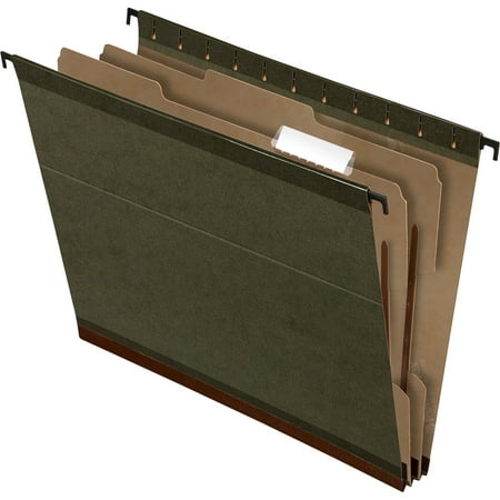 Pendaflex, PFX59254, SureHook 2-Divider Hanging Folders, 10 / Box, Green