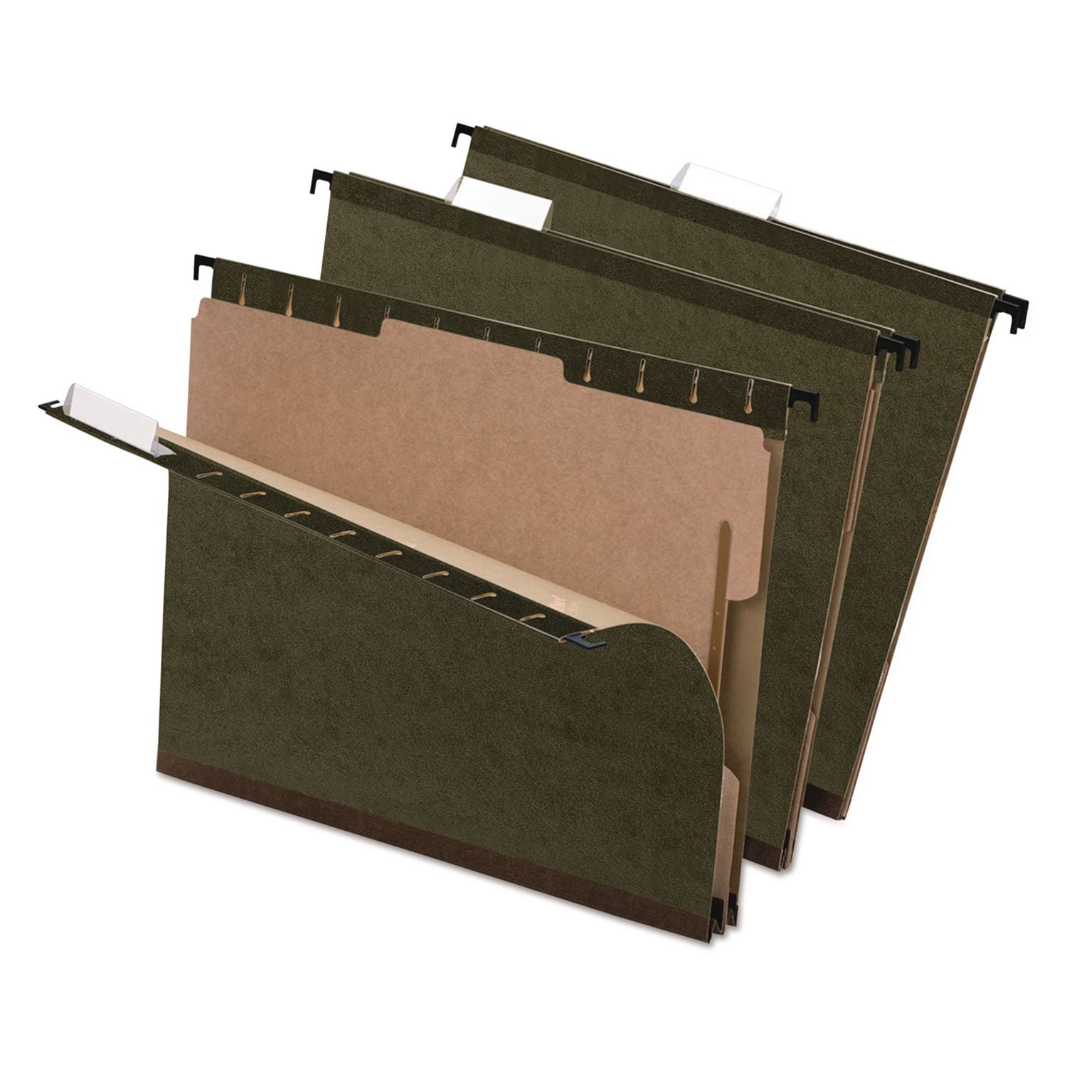 Tops Pendaflex SureHook 2" Letter 1/5 Cut Top Tab File Folders, Assorted Colors, Count10