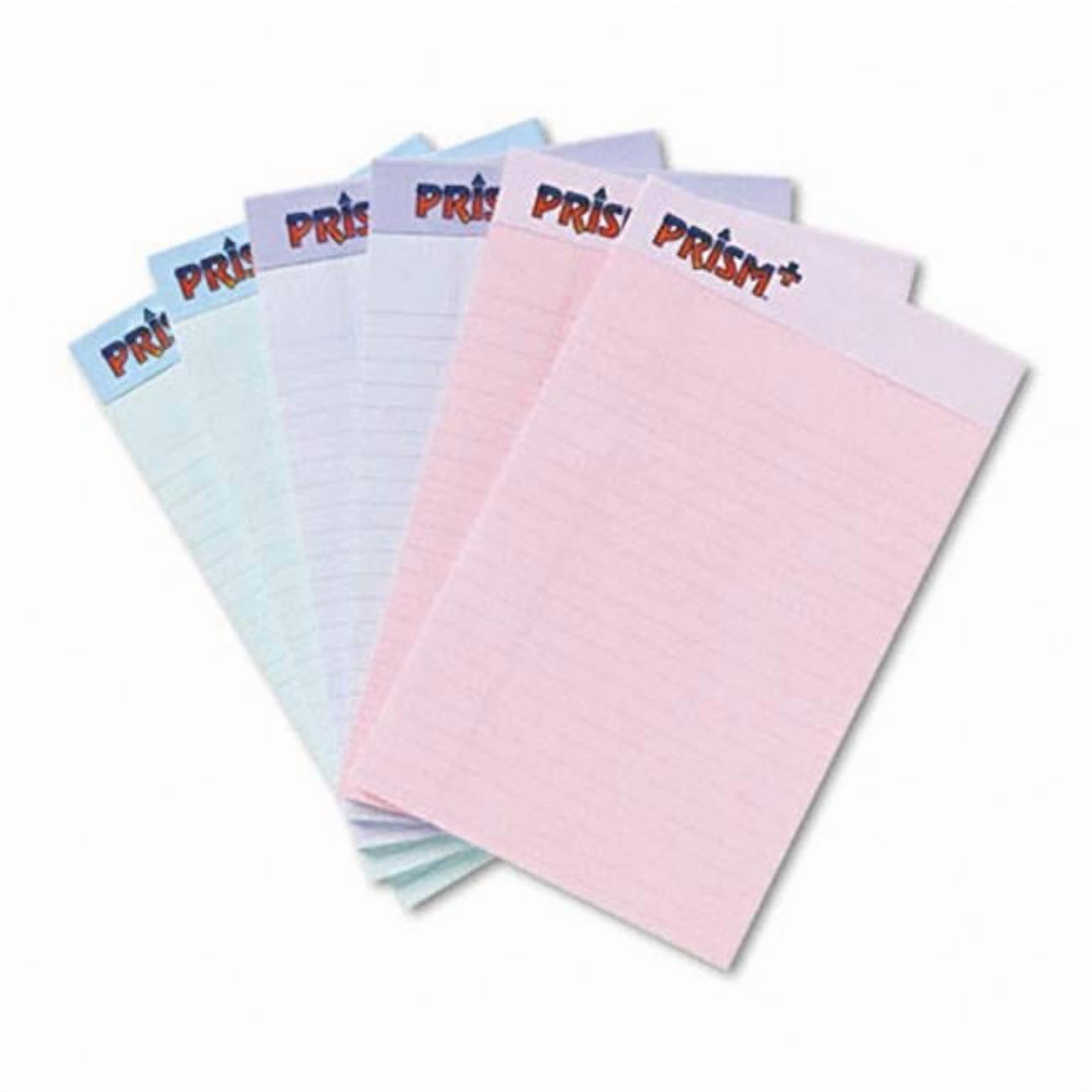 Tops  Prism Plus Colored Junior Legal Pads  5 x 8  Pastels  Six 50-Sheet Pads/pk