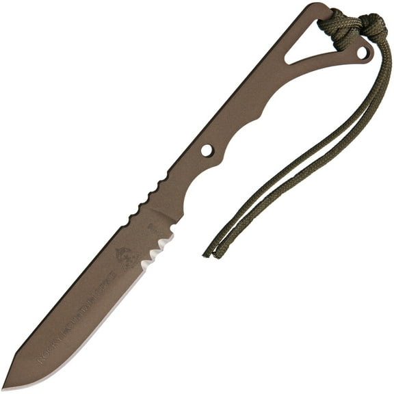Tops RMS01 Rocky Mountain Spike Fixed Blade Knife High Carbon Steel + Sheath