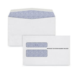 1099 Self-Seal Security Tinted Double Window Envelope, Square Flap, Self-Adhesive Closure, 5.63 x 9.5, White, 100/Pack 1099 Self-Seal Security Tinted Double Window Envelope, Square Flap, Self-Adhesive Closure, 5.63 x 9.5, White, 100/Pack