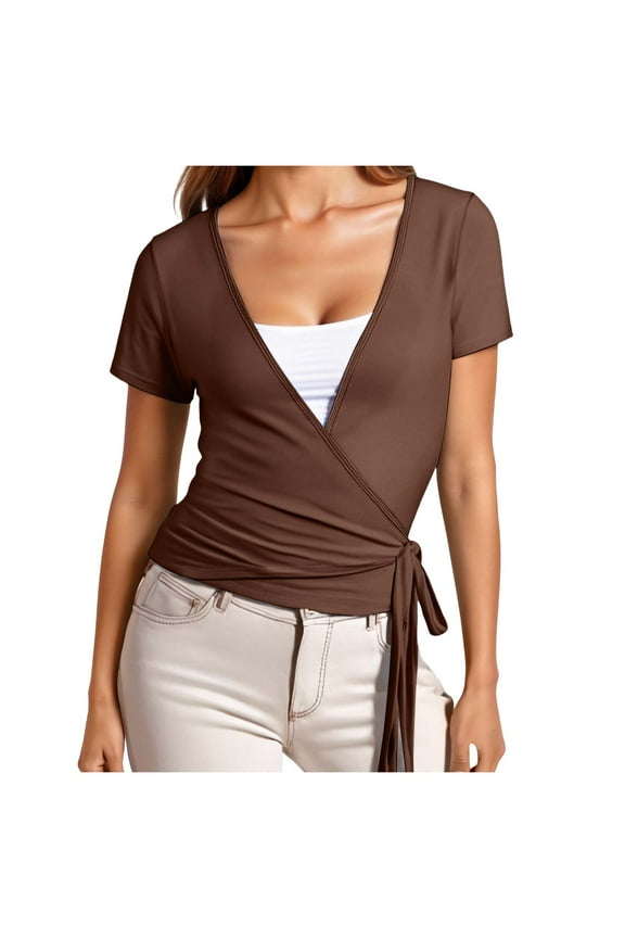 Tops for Women Trendy 6 Long Scrub Maternity Shirts Satin Button up Women Ladies Polyester Shirts Teal Ladies Shirt Clothe Top Lady Fashion Top Blouse Long Sleeved Tunic for Trendy Women's T Coffee S