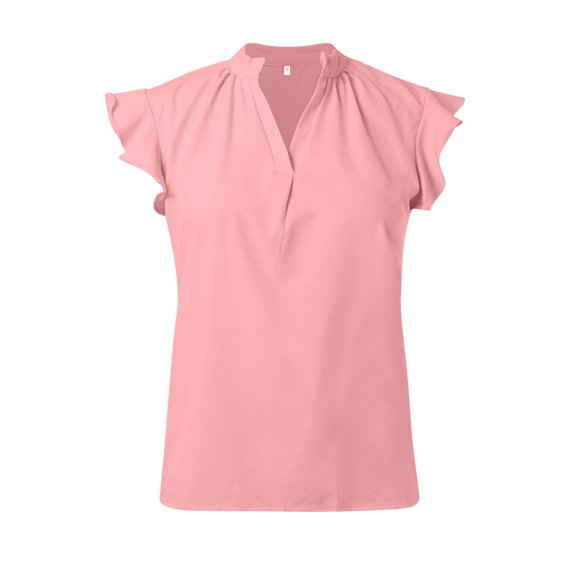 Tops for Women Trendy Dressy Junior Tops Animal Tunic Women Oversized Corduroy Shirt plus Size Fashion Athletic V plus Size Shirts 2x Athletic Long Sleeve Shirt round Neck Short Pink L