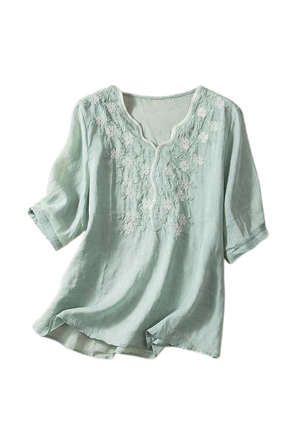 Tops for Women Trendy Fancy T Shirts Women Tech Tee Shirts Tops Party Tees Loose Fit Business Button down for Ladies Button Front Casual Summer Active Ware Green L