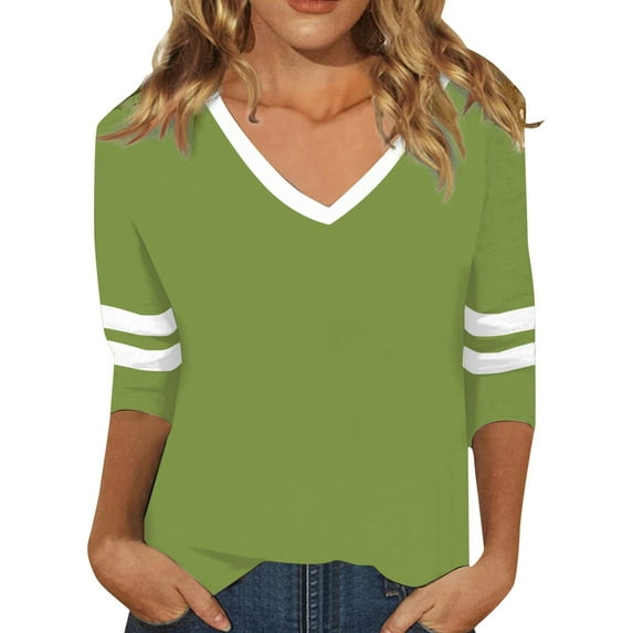 Tops for Women Trendy Girl Tee Shirts Women Athletic Long Sleeve Tops Ladies Long Sleeve Print Top Dress Blouse Active Ware U Neck Shirt plus Womens Tees Boy Work Womens Tech Tee Light Green M