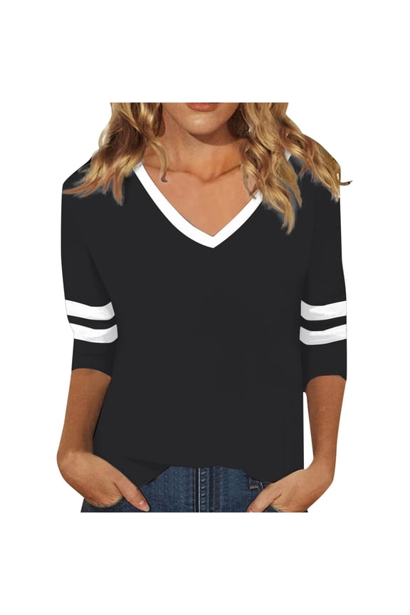 Tops for Women Trendy Girl Tee Shirts Women Athletic Long Sleeve Tops Ladies Long Sleeve Print Top Dress Blouse Active Ware U Neck Shirt plus Womens Tees Boy Work Womens Tech Tee Black S