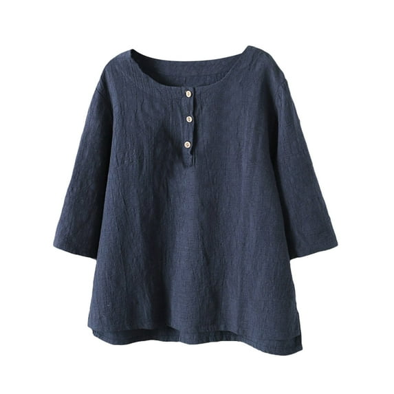 Tops for Women Trendy Girls Active Long Sleeve Oversized Corduroy Shirt Slouchy T Shirts Women Compression Pack round Neck Short Sleeve Shirt Polyester Spandex Shirts Fitness Clothes for Navy M