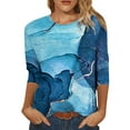 thumbnail image 1 of Tops for Women Trendy Guard Long Sleeve Shirt Athletic Workout Shirts Women Yoga Long Sleeve Athletic Shirts for Slim Fit Shirt Button Tunic Womens Tee Tights Girl Navy XL, 1 of 5