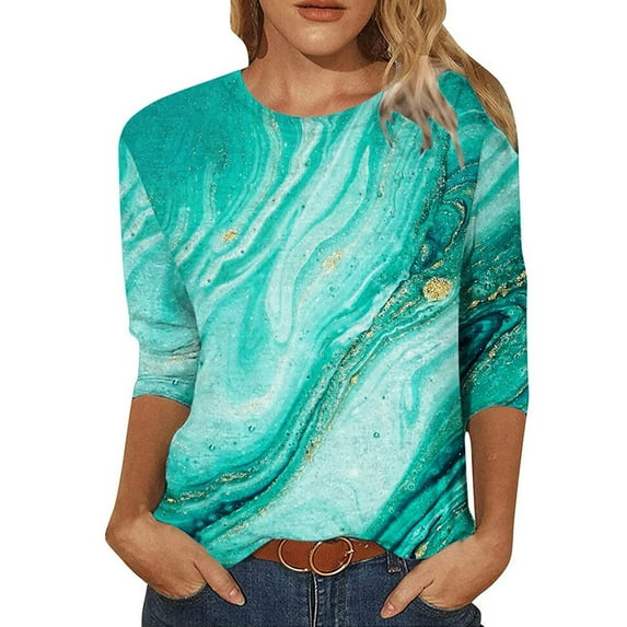 Tops for Women Trendy Guard Long Sleeve Shirt Athletic Workout Shirts Women Yoga Long Sleeve Athletic Shirts for Slim Fit Shirt Button Tunic Womens Tee Tights Girl Mint Green L