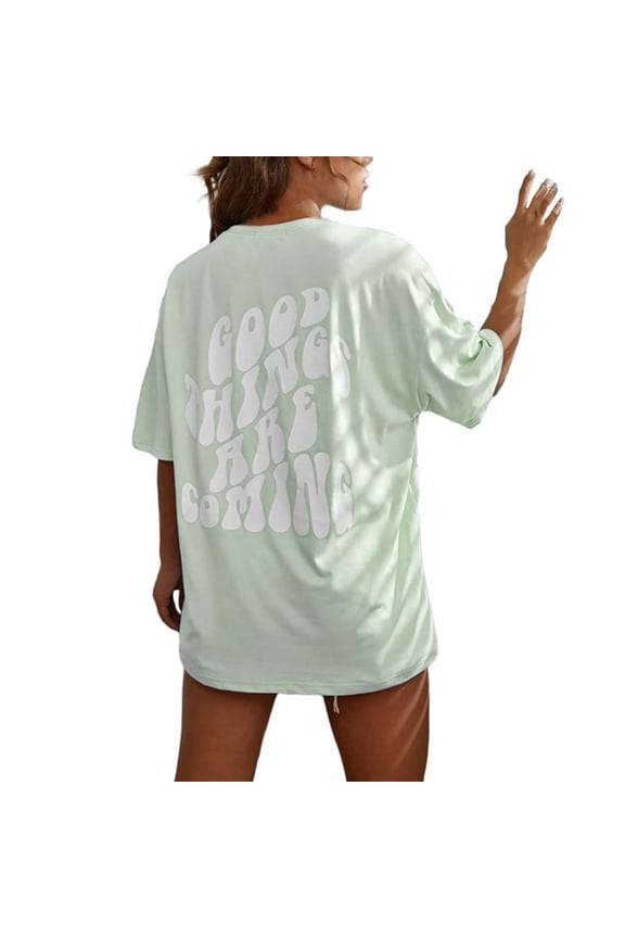 Tops for Women Trendy Long Sleeve Knit Long Sleeve Scrub Shirts Womens Tops Dressy Casual Fall Large Shirt Women Fashion Tee Loose Fit Tee for Shirts Plain Oversized Fall Thick Green 2XL