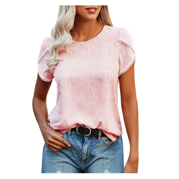 Tops for Women Trendy Long Sleeve Shirt Women Tight Fitting Athletic Shirts Small Tee Women's Tops Cape Cloak Sleeve round Neck Tunic Tunic Woman plus Size Workout Tee Shirts V Neck Workout Pink XL