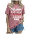 thumbnail image 1 of Tops for Women Trendy Long Sleeve Short Women Summer Attire 2022 Long Sleeve Pocket T Soft V Neck T Shirts Shirts Fall Shirt Set Shirt Loose Fit Tunic Size 2xl Fitted Pink 3XL, 1 of 4