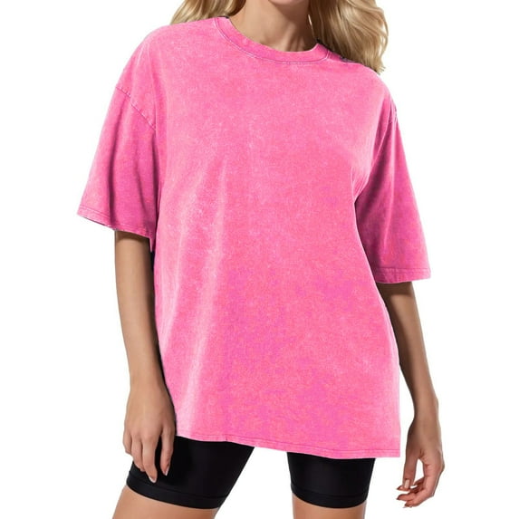 Tops for Women Trendy Looking Sleeve T Shirts for Women Cute Top Athletic Shirt Lady Tunic T Shirt Knotted Long Sleeve Shirts Cold Gear Womens Leopard Long Wool Womens Hot Pink S