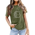 thumbnail image 1 of Tops for Women Trendy Old Lady Tunic Women Thermal Long Sleeve Shirt 1000 Casual Shirt Sleeve Tops Short Button down Fall Sweaters Compression for Long Top Army Green L, 1 of 5