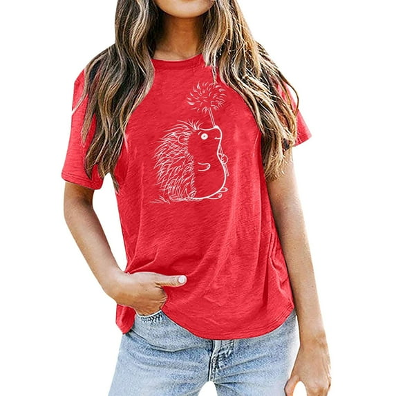 Tops for Women Trendy Old Lady Tunic Women Thermal Long Sleeve Shirt 1000 Casual Shirt Sleeve Tops Short Button down Fall Sweaters Compression for Long Top Red 2XL