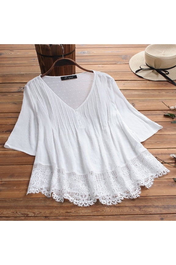 Tops for Women Trendy Overstock plus Size Clothes Swim Pack Women Athletic Tee Lady Long S Shirts Ladies Long Sleeve Athletic Shirt Neck Sleeve under Shirts Woman Woman S Summer Tops White L