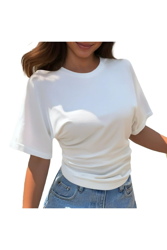 Tops for Women Trendy Party Shirts Women Loose Short Sleeve Tops for Flannel Shirts Long Sleeve Ladies And Blouses Long Sleeves Warm Shirt Teal Ladies Shirt Dry Tech Womens Fitted Elbow White 4XL