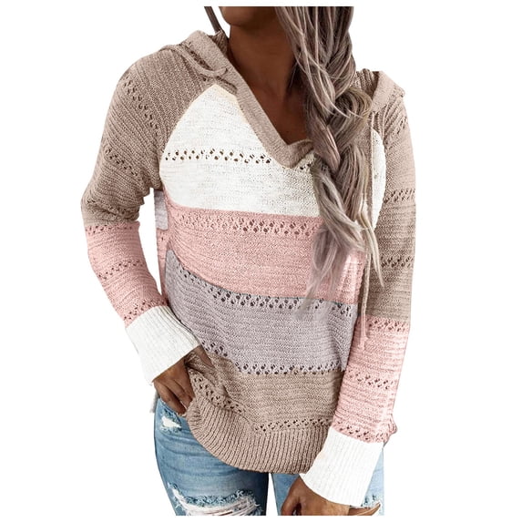 Tops for Women Trendy Plus Size Fall Winter Comfy Hooded Long-sleeved Bubble One Shoulder Drawstring Solid Color Leisure Ribbed Knit Hoodie Sweatshirts(Dark Gray,XXXXXL)