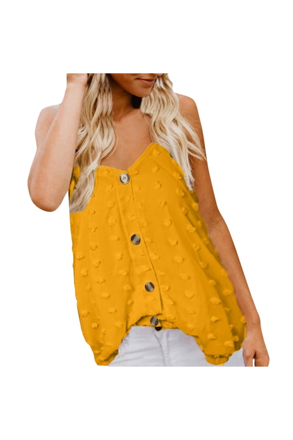 Tops for Women Trendy Slim Fit Women Silk Top 9/ 11 Top Compression Shirt Womens 4 Cropped Tops Backless Tank For Womens Solid Color Sling Vest Jacquard Camisole Telescopic Suspenders Shirt