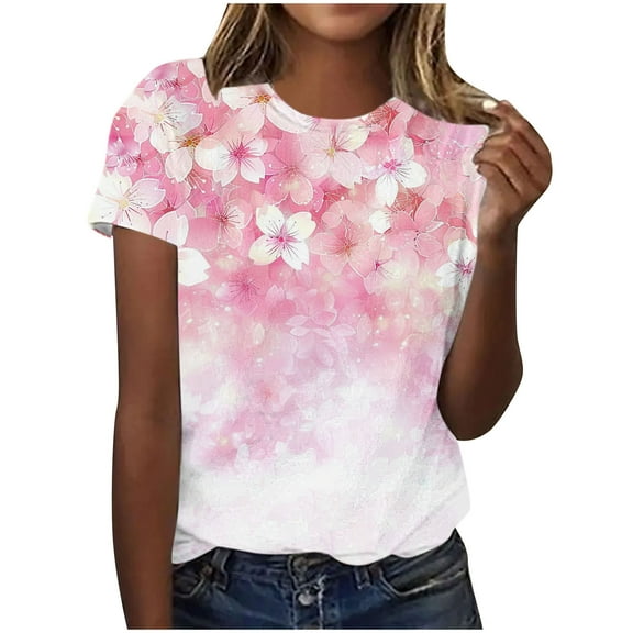 Tops For Women Trendy Summer Cute Tops For Women Summer TeenWhite Tshirts Shirts For Women 100% CottonWhite Blouses For Women DressyWomen'S T Shirts Pack Cotton