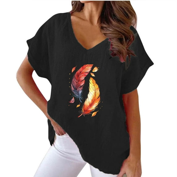 Tops For Women Trendy Summer Plus Size Tops For Women PinkVneck Tshirts Shirts For Women PackBlouses For Women Casual SexyT Shirts For Women Cotton Soft