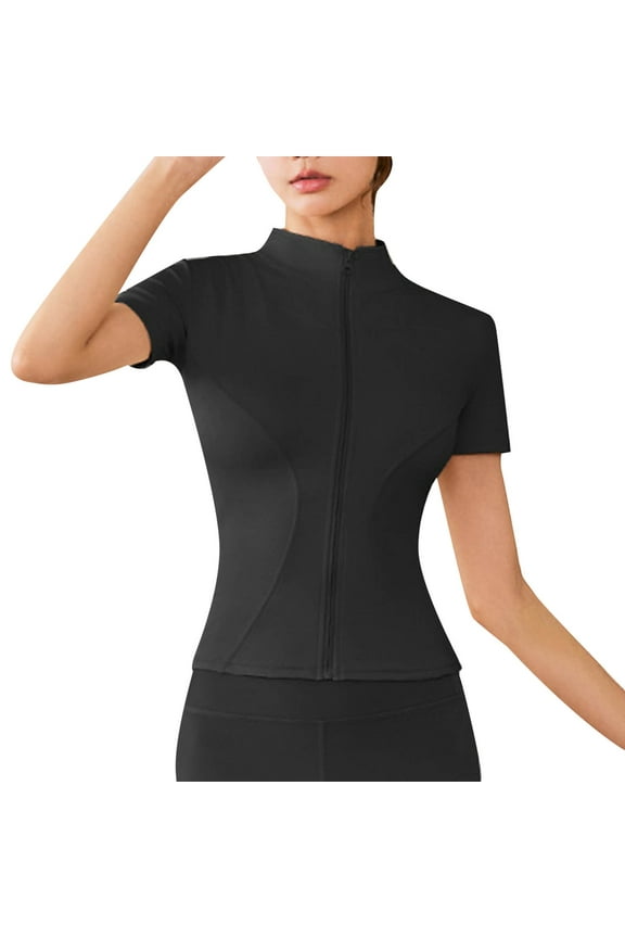 Tops for Women Trendy Tops with Neck Tech Running Shirts Ladies Blouses And Women Jean Shirts Girl Workout Too Cute Summer Shirt Teen Girl Women's Tunic plus Size Tees for 3x Workouts Black 2XL