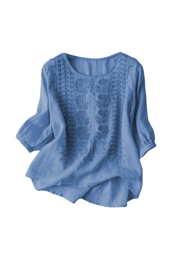 Tops for Women Trendy V Neck Short Sleeve Tops Long Sleeve Dresses Women Long Active Shirts for Short Tunic Blouse Woman Running Shirts Oversized Corduroy Shirt Sports Blue XL