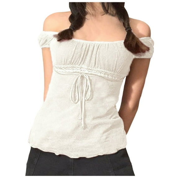 Tops for Women Trendy Vintage Doll Dress Womens Casual Chiffon Ladies round Neck Long Sleeve Blouse Tops Teal Ladies Shirt Casual Blouses for Women Short Sleeve Thermal Sports Shirt Rayon White XL