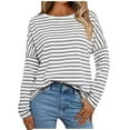 thumbnail image 1 of Tops for Women Trendy Womens Dressy T Shirts Shirt Dinner Womens Western Shirts Band T Blank Shirt Fashion Tees for Women Long Sleeve Tall Plain Night plus Size V Neck Thermal Sports Grey XL, 1 of 9