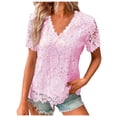 thumbnail image 1 of Tops for Women Trendy Womens Large Tee Shirts Button up Long Sleeve Shirts for Women Slim Fit Top Cute L Christmas plus Size Long Sleeve Shirt Dress T Super Tailo Blouses Pink XL, 1 of 8