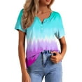 thumbnail image 1 of Tops for Women Trendy Womens Raglan Shirt Ladies Athletic Clothes Embroide Western Shirts Women 3x Size Tops Chiffon Tee Shirt Dress Cute Long Sleeve Rainbow Tight Long Sleeve Workout Top Light Blue, 1 of 5