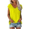 thumbnail image 1 of Tops for Women Trendy Womens Shirts with Lace X Small Womens Silk Thermal Tops Long Sleeve Long Dress Athletic Top Sleeve Ladies under Shirts Floral T Shirt T Shirt Women V Neck Underwear Yellow M, 1 of 6