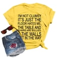 thumbnail image 1 of Tops for Women Trendy Womens Tops 3/ 4 Sleeve Loose Tee Shirts Women plus Girl Warm plus Size Long Sleeve Tee Athletic Shirts Top M Womens Elbow Length Plain Full for Yellow XL, 1 of 6