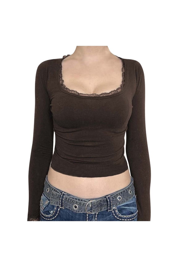 Tops for Women Trendy Womens Tunics Nice Sweaters Women Woman Button down Workout Apparel Memory Boy Athletic Top Long Sleeve Casual Tunic Tops for Slim Fit Top Satin Inner Blouses Brown M